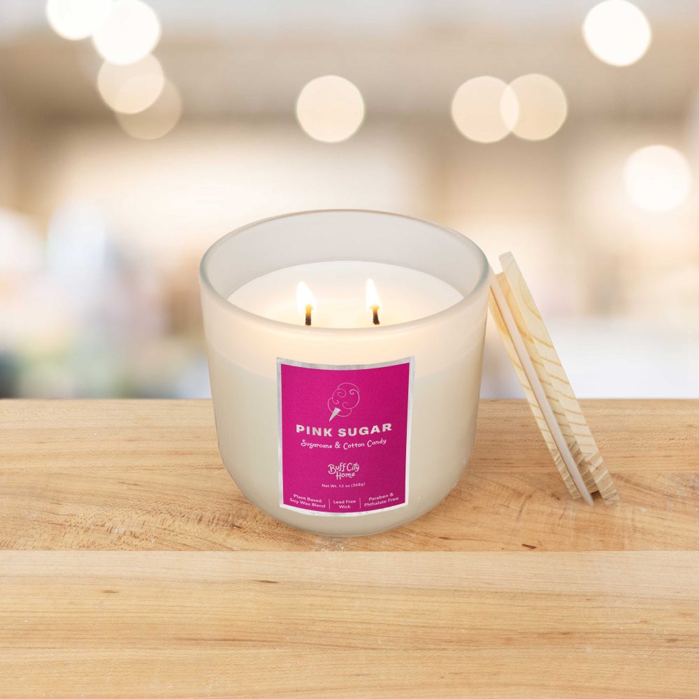 Pink Sugar 2-Wick Candle - Image 2